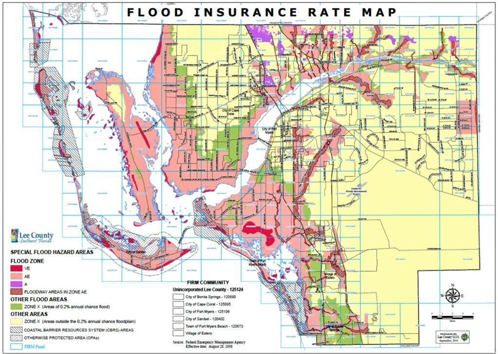 Lee County Flood Zone Insurance Map