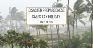 2024 Disaster Preparedness Sales Tax Holiday