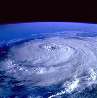Hurricane view from space
